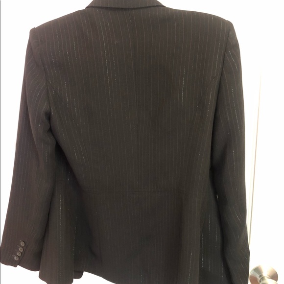 Black Blazer with Treading Line Detail - Picture 2 of 3